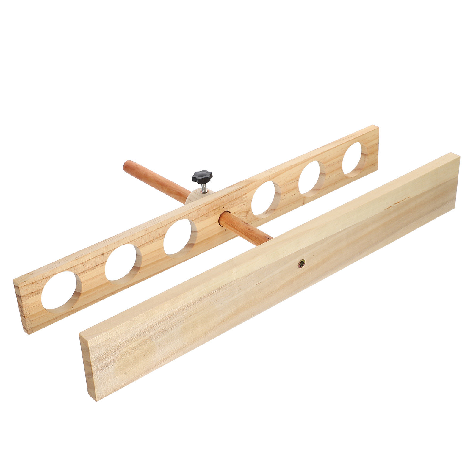Lab Equipment - Penyangga Corong Kayu 6 Lubang, Tinggi