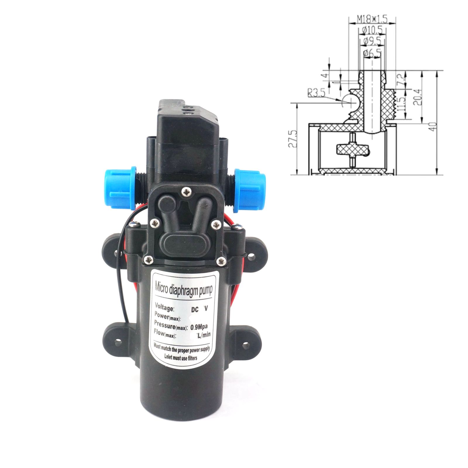 Pompa Air diafragma 12V/24VDC, - Mini Peristaltic Pump 12V ulasan dan harga