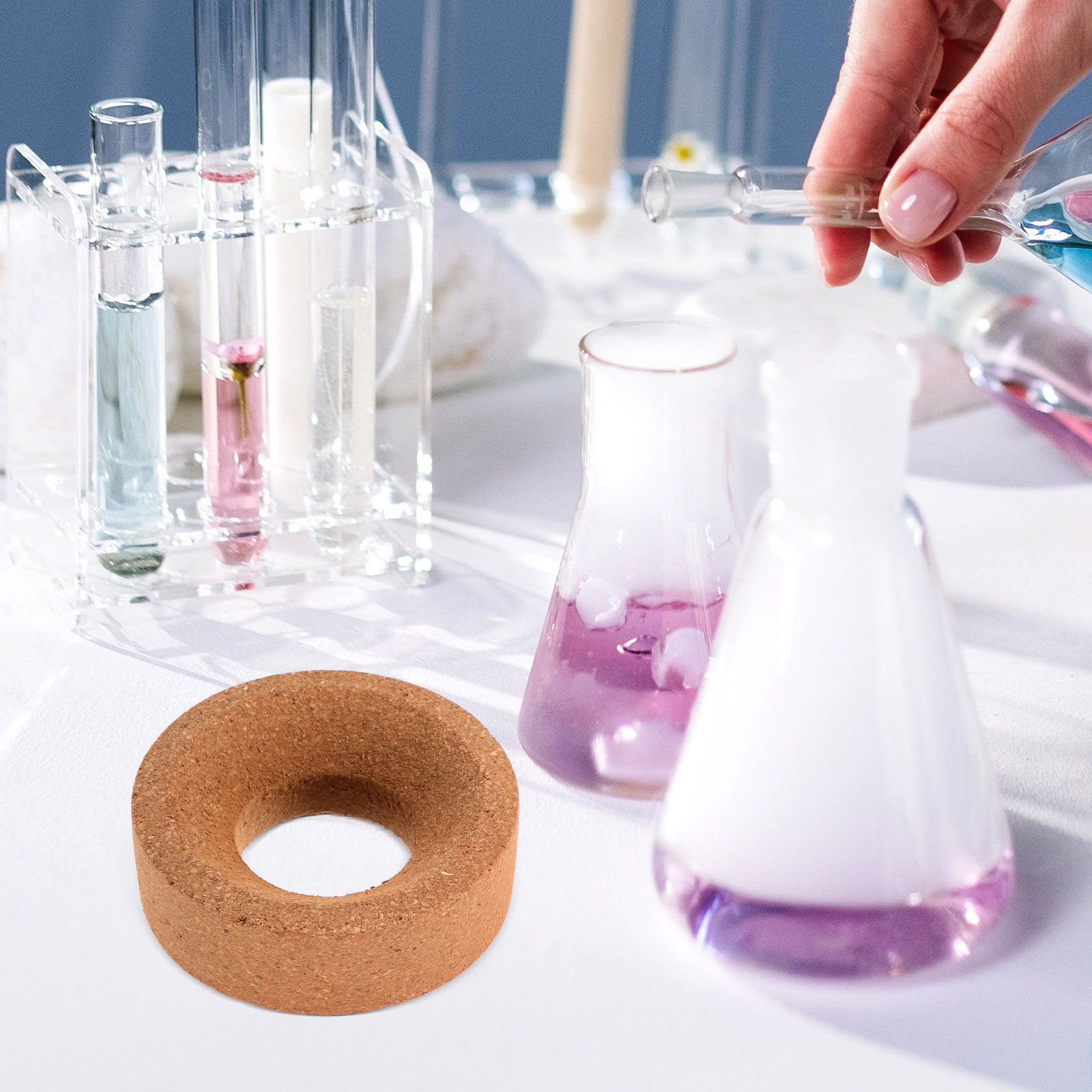 Penyangga Labu Cork untuk Labu - Lab Equipment ulasan dan harga