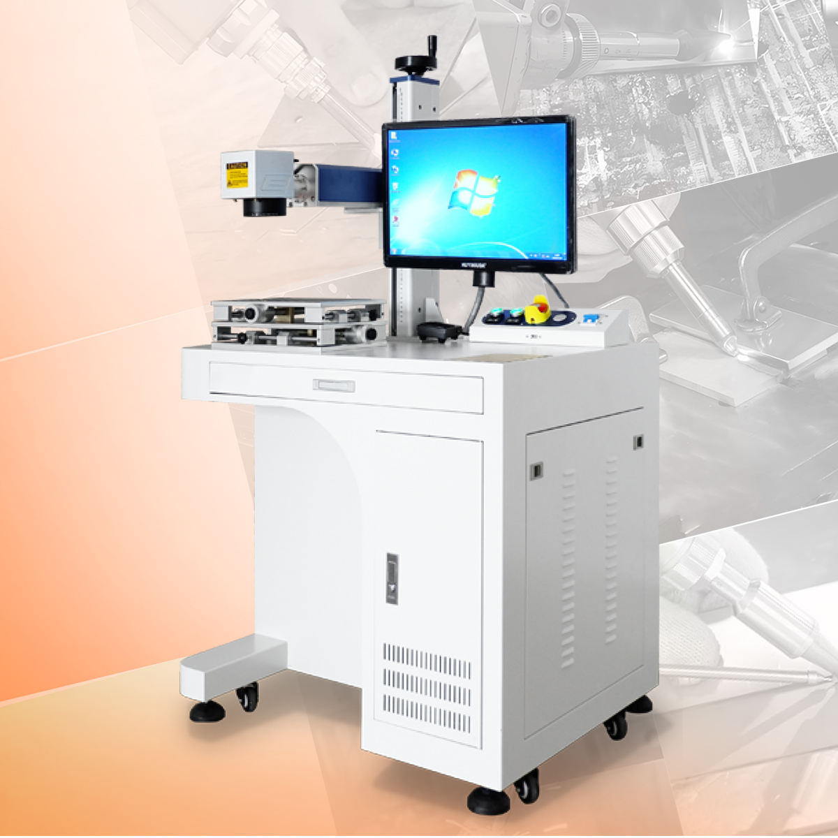Mesin Pemotong Laser Grafir 3D - Fiber Laser Marking Machine 30W ulasan dan harga