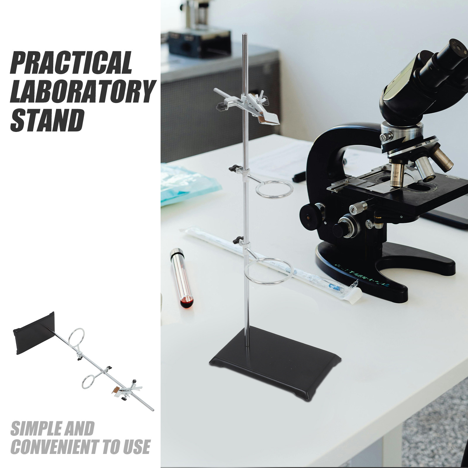 Penyangga Cincin Laboratorium, - Lab Equipment ulasan dan harga