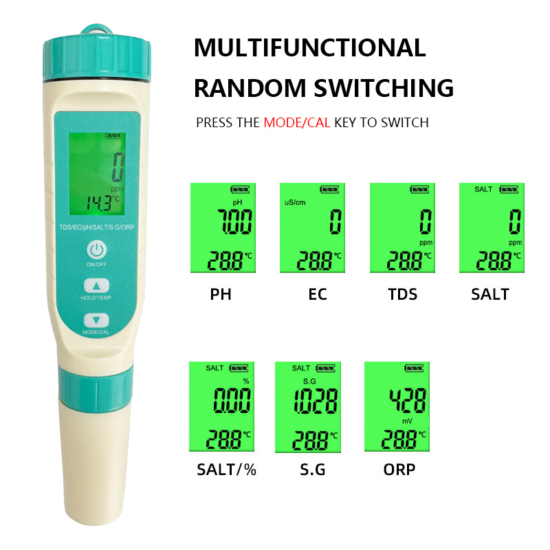 2023 Model Terbaru 7-in-1, Ala - Ph Meter Digital Water Tester ulasan dan harga