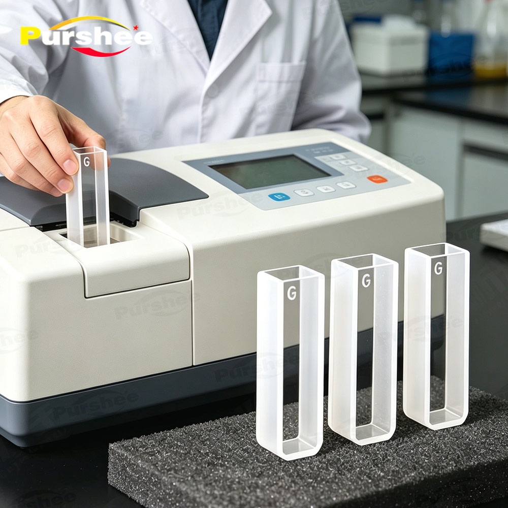 4 buah sel kuvet kaca dengan b - Lab Equipment ulasan dan harga