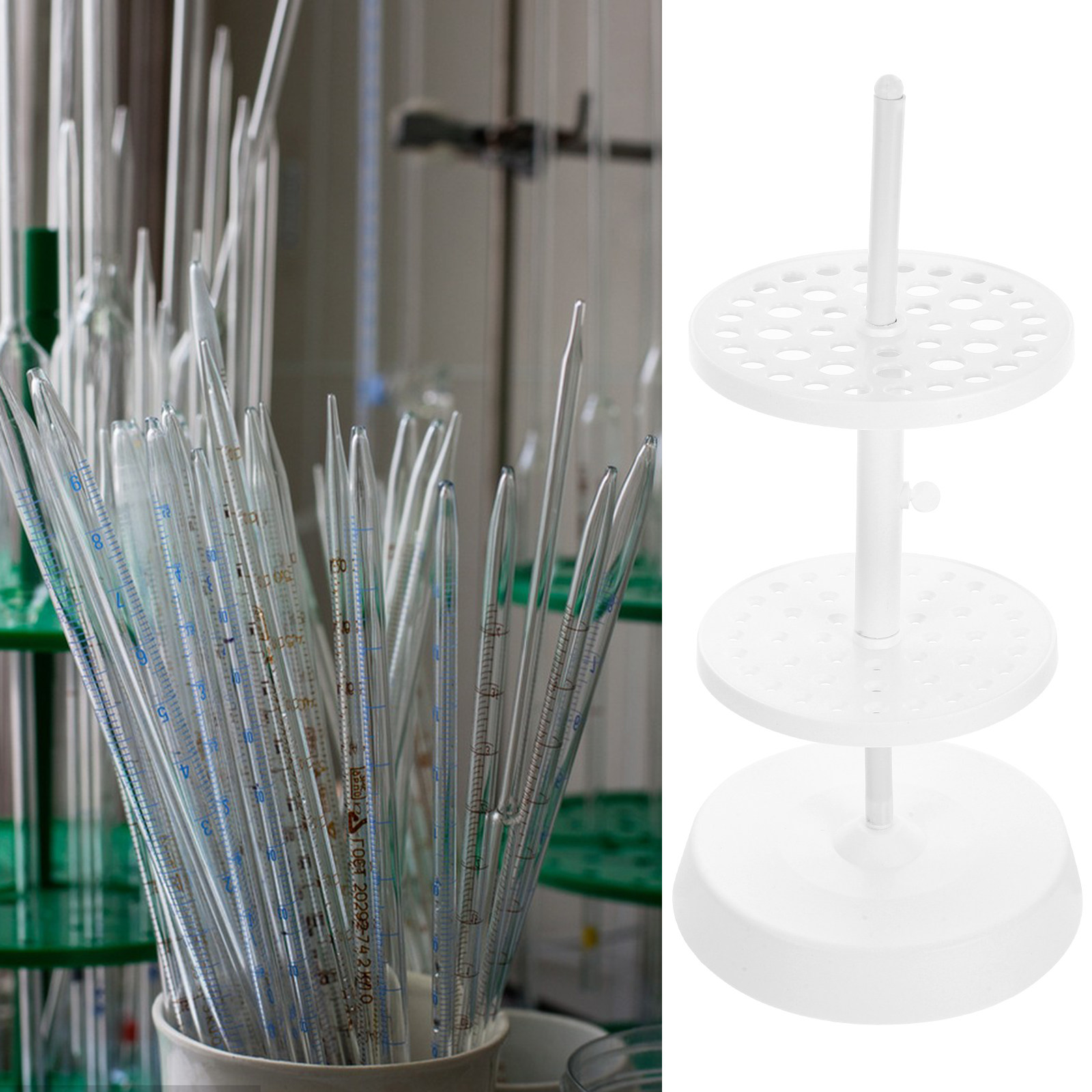 Penyangga Pipet Plastik Bulat  - Lab Equipment ulasan dan harga