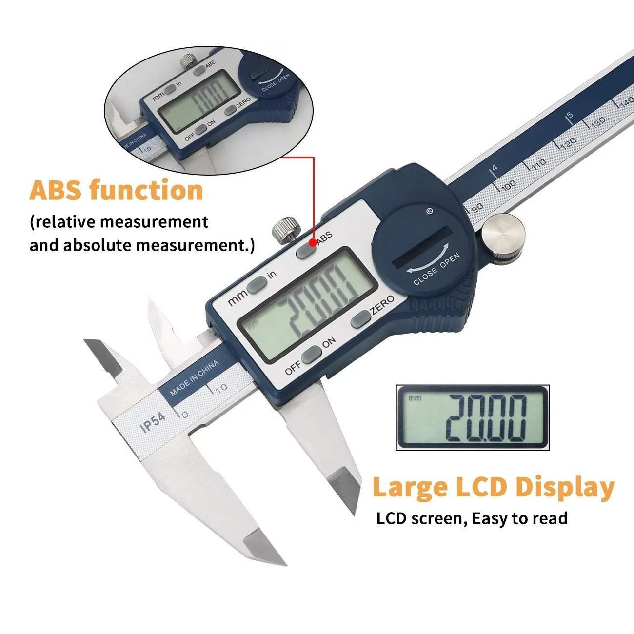 Kaliper Vernier Digital IP54 0 - Digital Caliper 150Mm Stainless Steel ulasan dan harga
