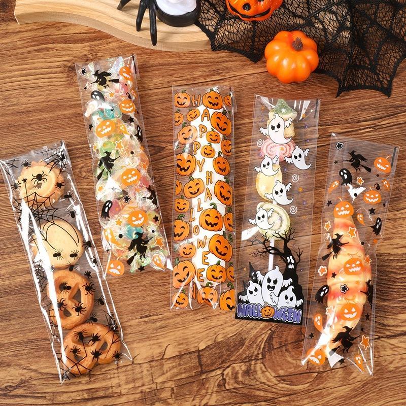 50/100Pcs Tas Halloween Pereka - Packaging ulasan dan harga