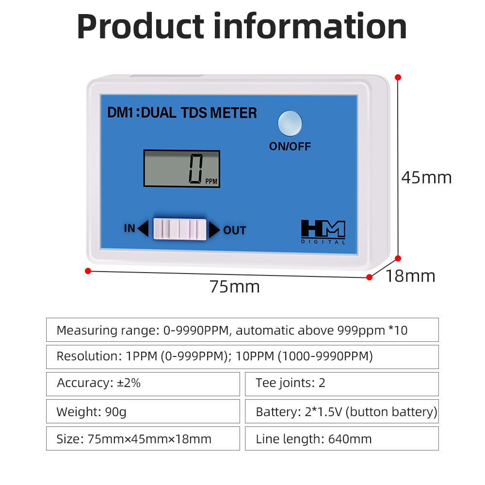 DM1 penguji kualitas air TDS g - Ph Meter Digital Water Tester ulasan dan harga
